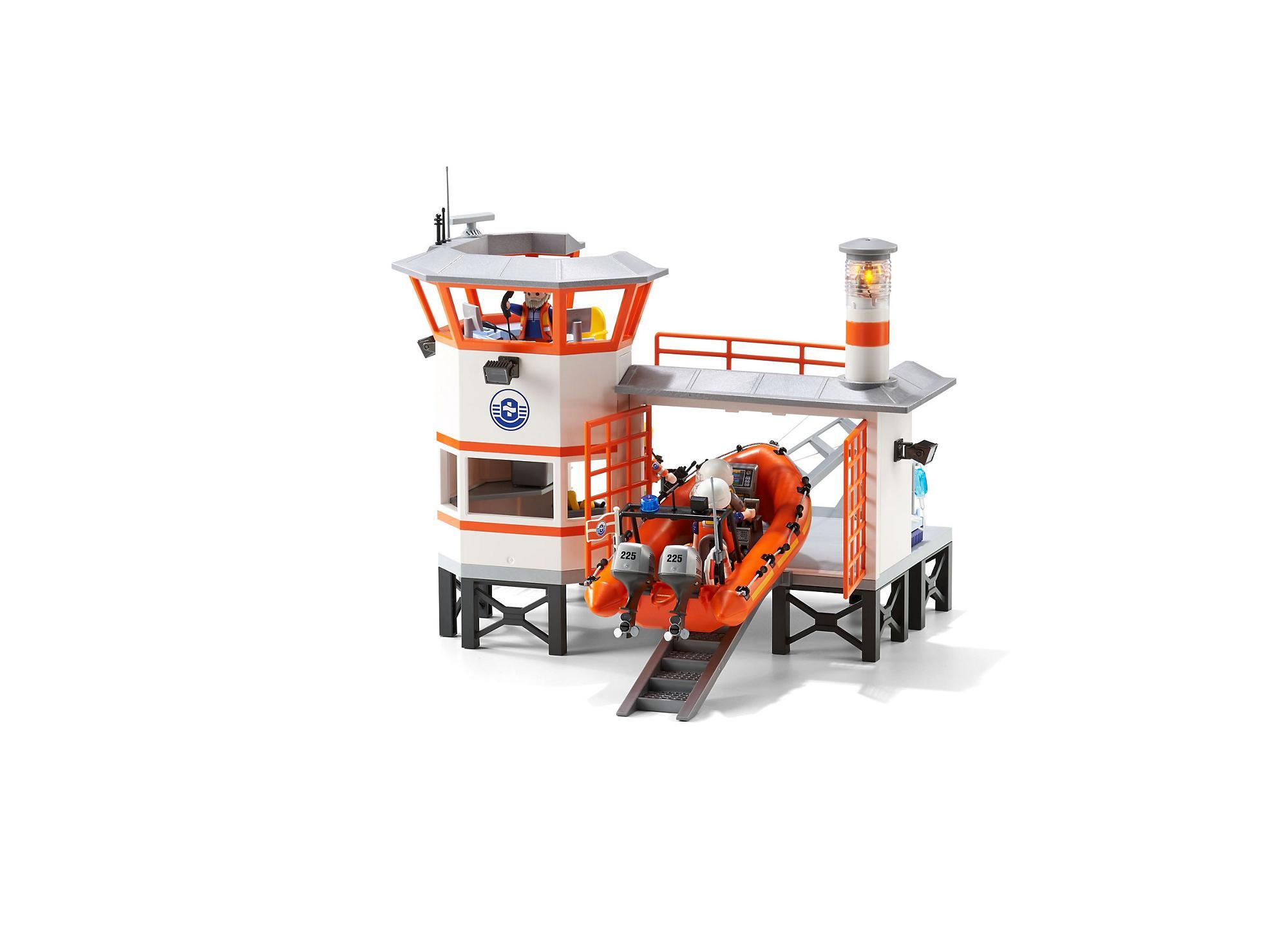 estacion guardacostas playmobil