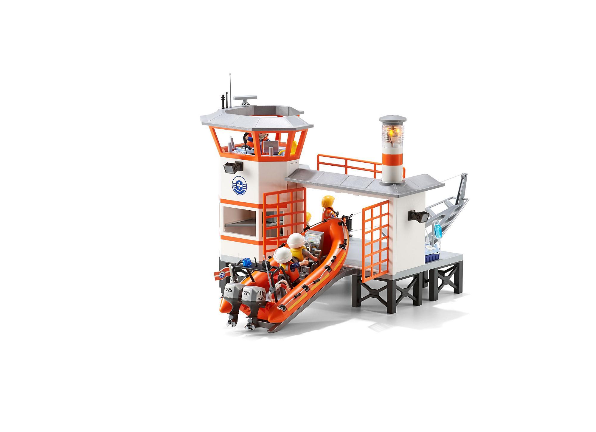 estacion guardacostas playmobil