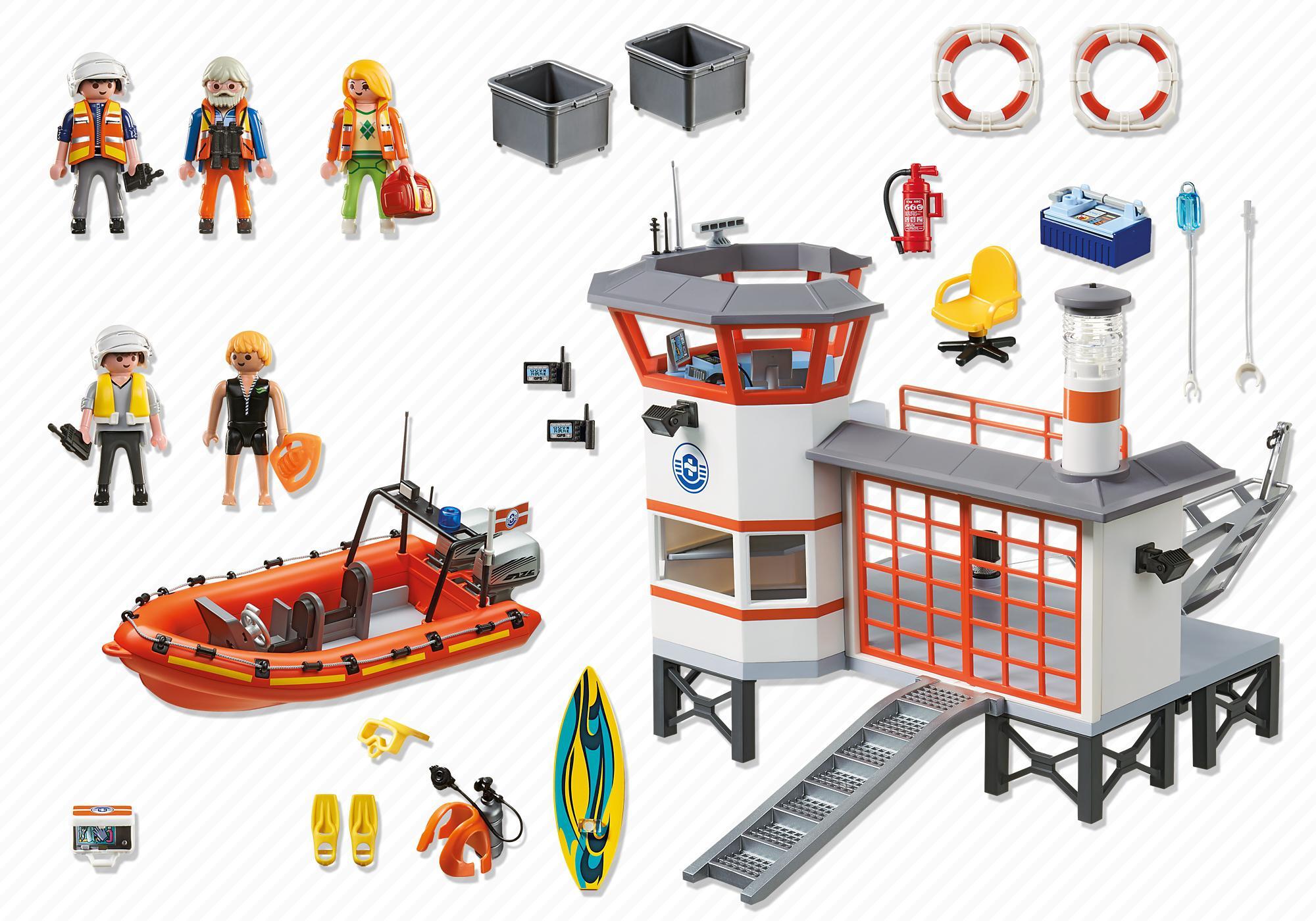 estacion guardacostas playmobil