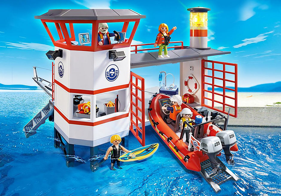 5539 Coast Guard Station with Lighthouse detail image 1