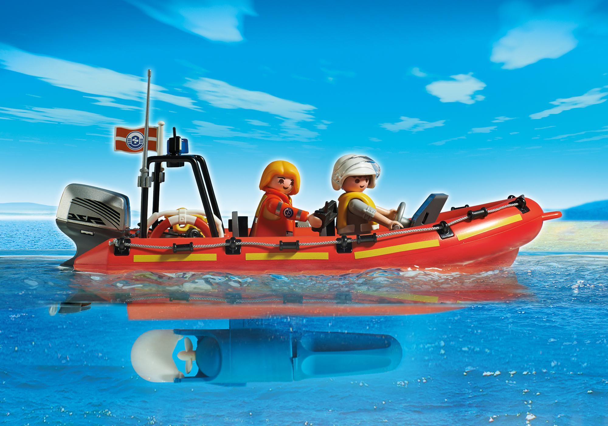 playmobil coast guard boat