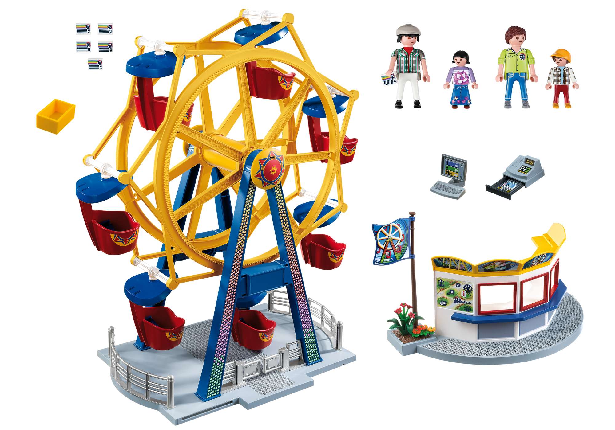 playmobil ferris wheel with lights