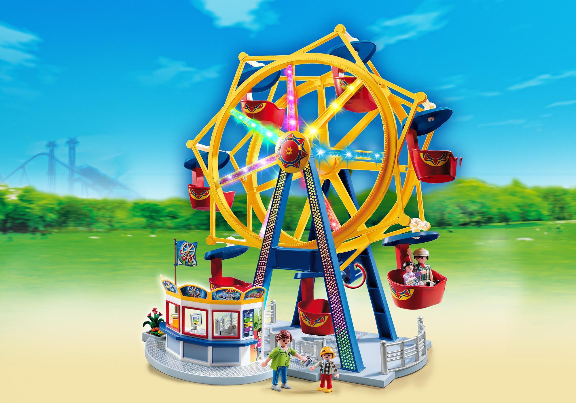 playmobil ferris wheel with lights