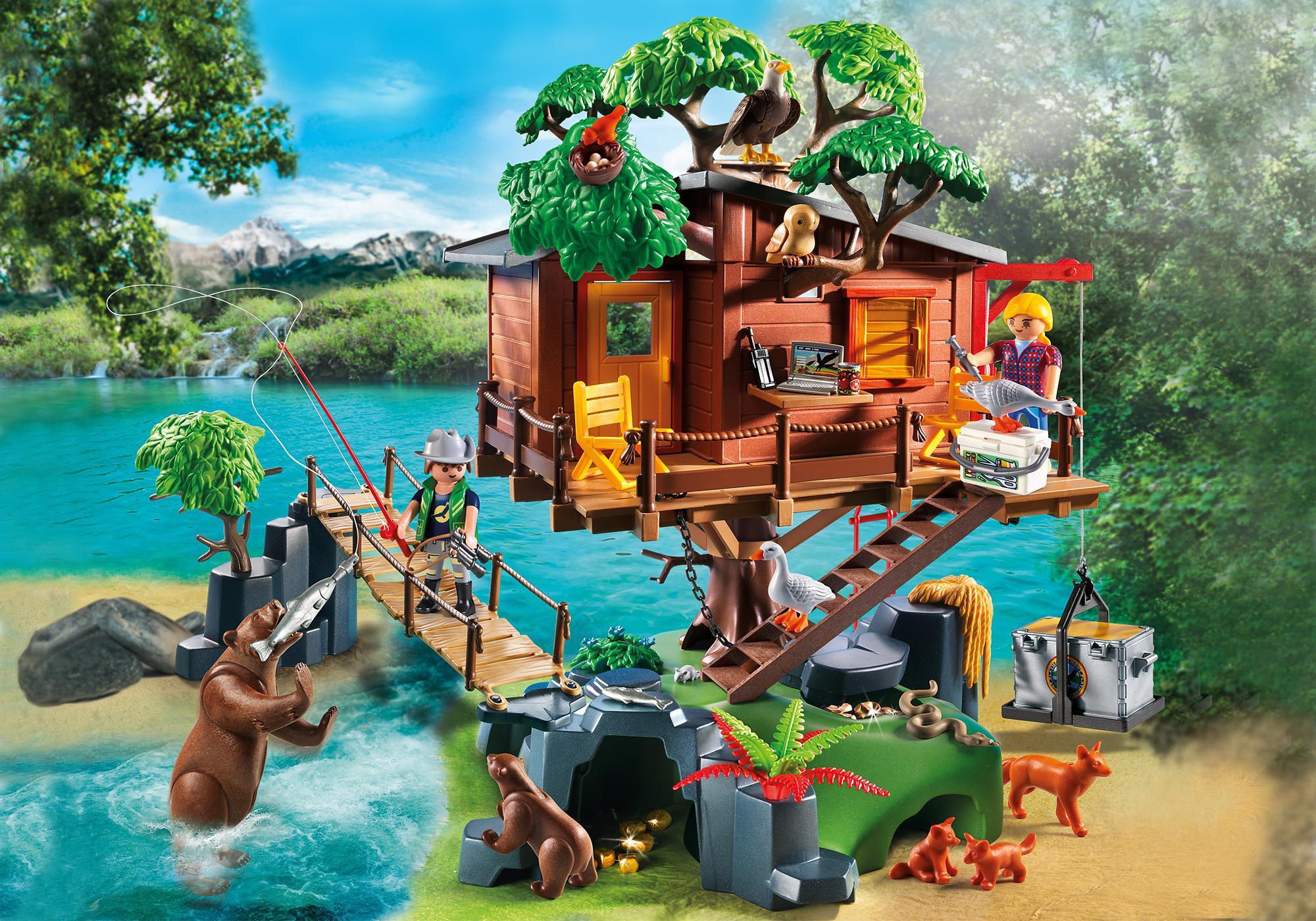 la casa del árbol de playmobil