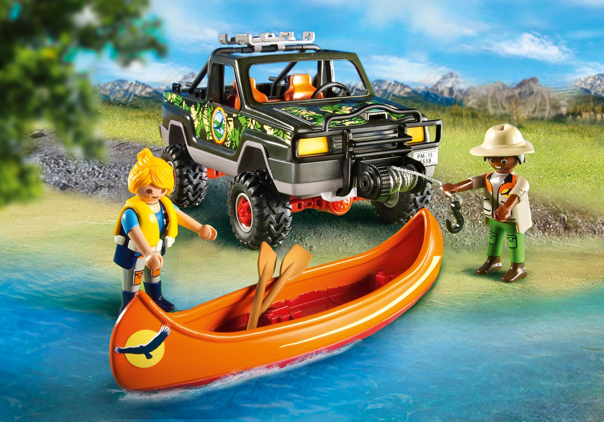 playmobil 5558 adventure pickup truck