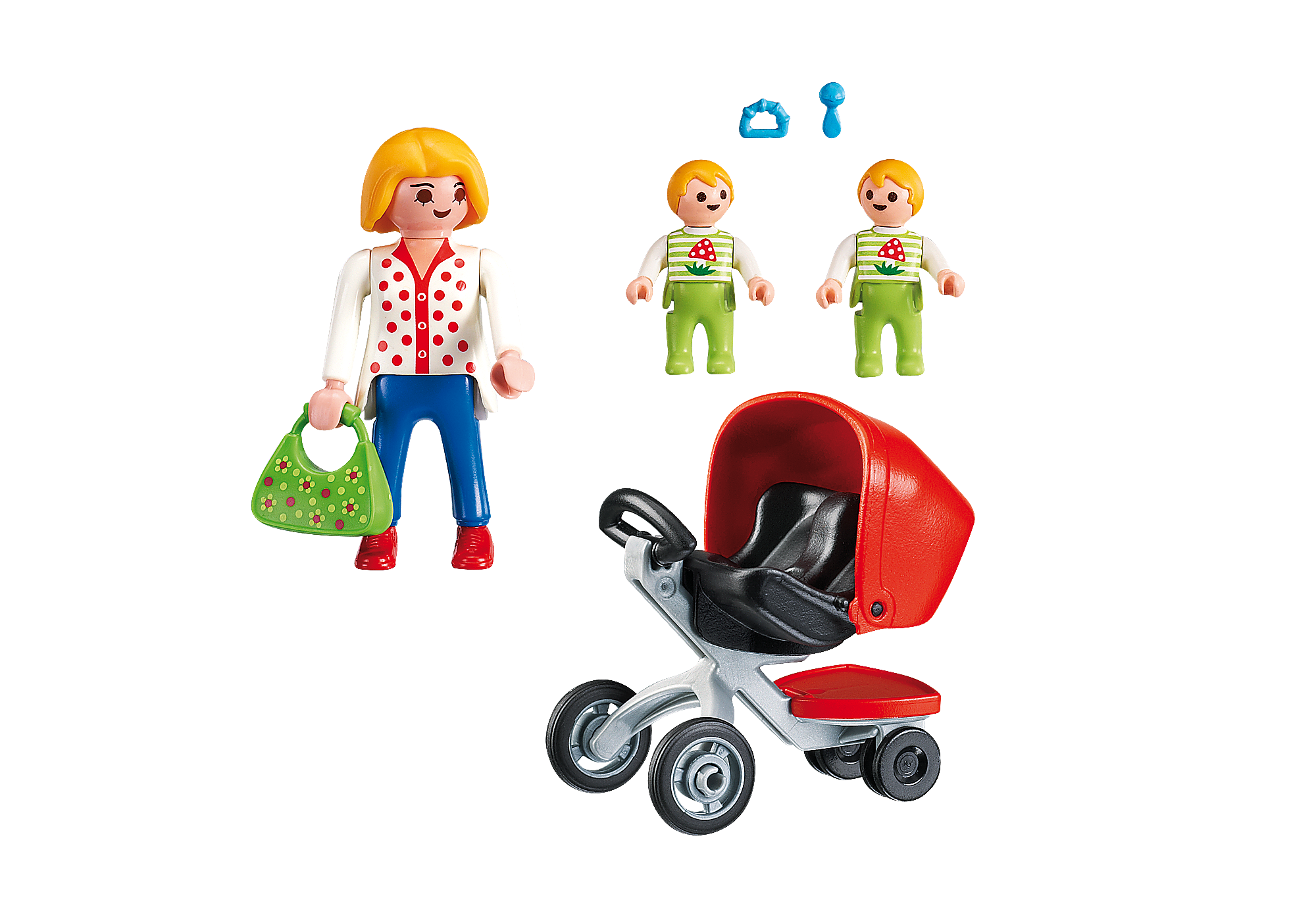 Maman Avec Jumeaux Et Landau 5573 Playmobil