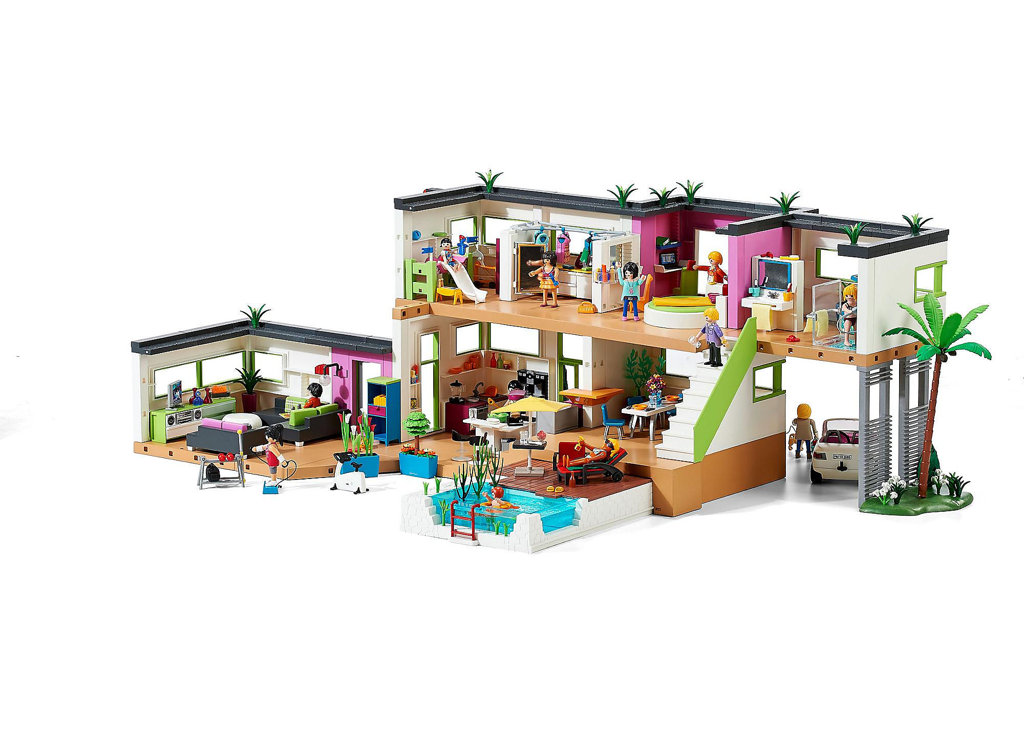 Playmobil unboxing : Modern luxury mansion (2014) - 5574, 5575, 5576, 5577   5579, 5582  5586 