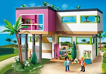 Piscine avec terrasse - Playmobil City Life - 5575 - Figurines et mondes  imaginaires - Jeux d'imagination