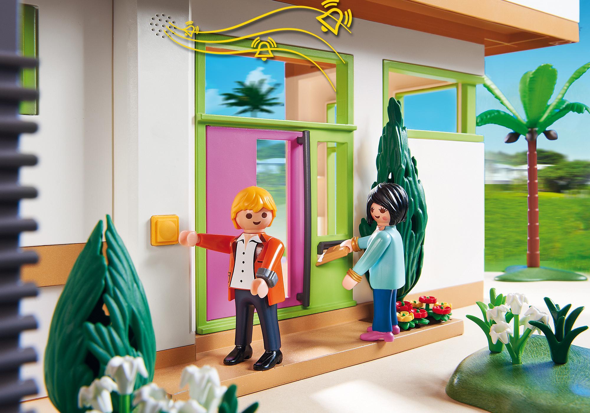 mansión moderna de lujo de playmobil