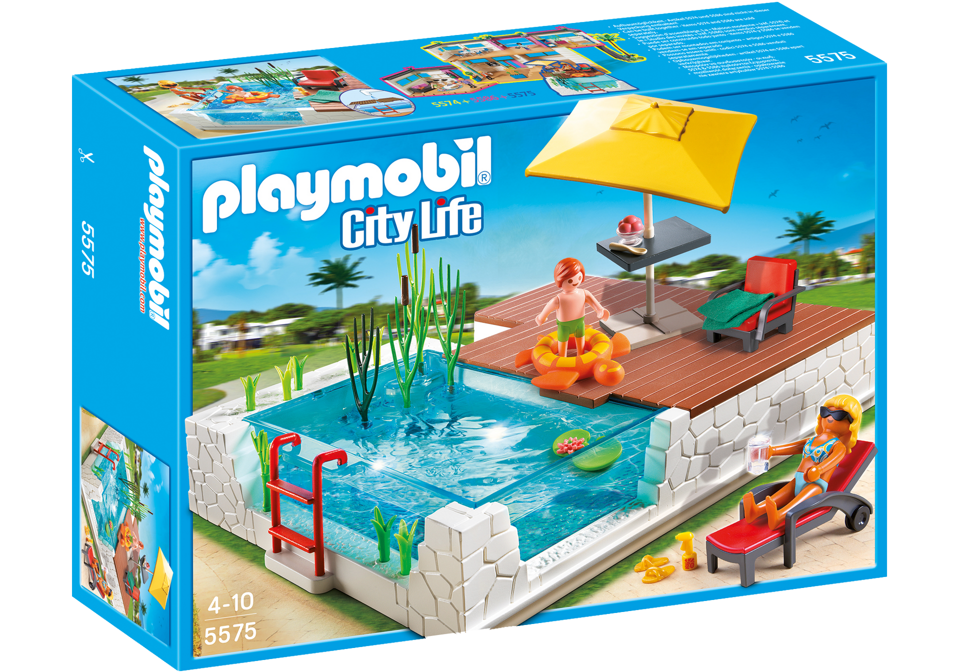 Playmobil 5575 OVP ** Einbau-Swimmingpool für Luxusvilla City Life ** NEU 