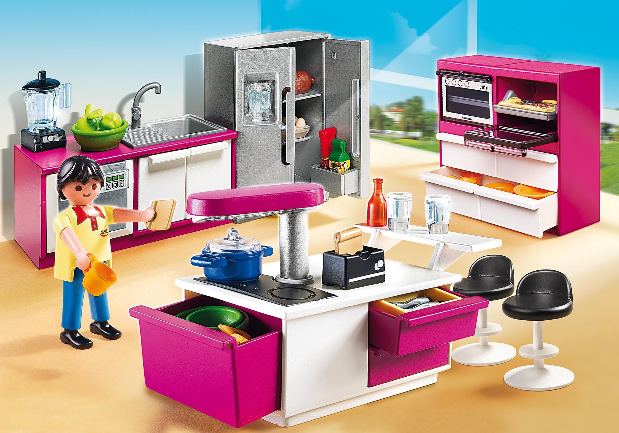 cuisine de la maison moderne playmobil