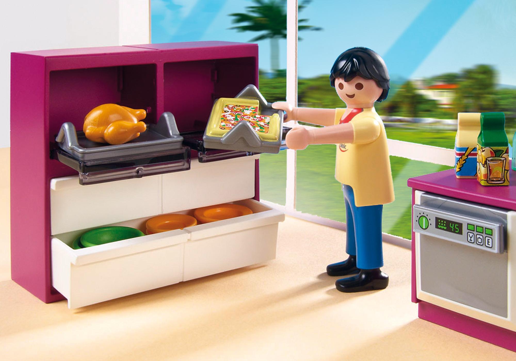 cuisine avec ilot playmobil