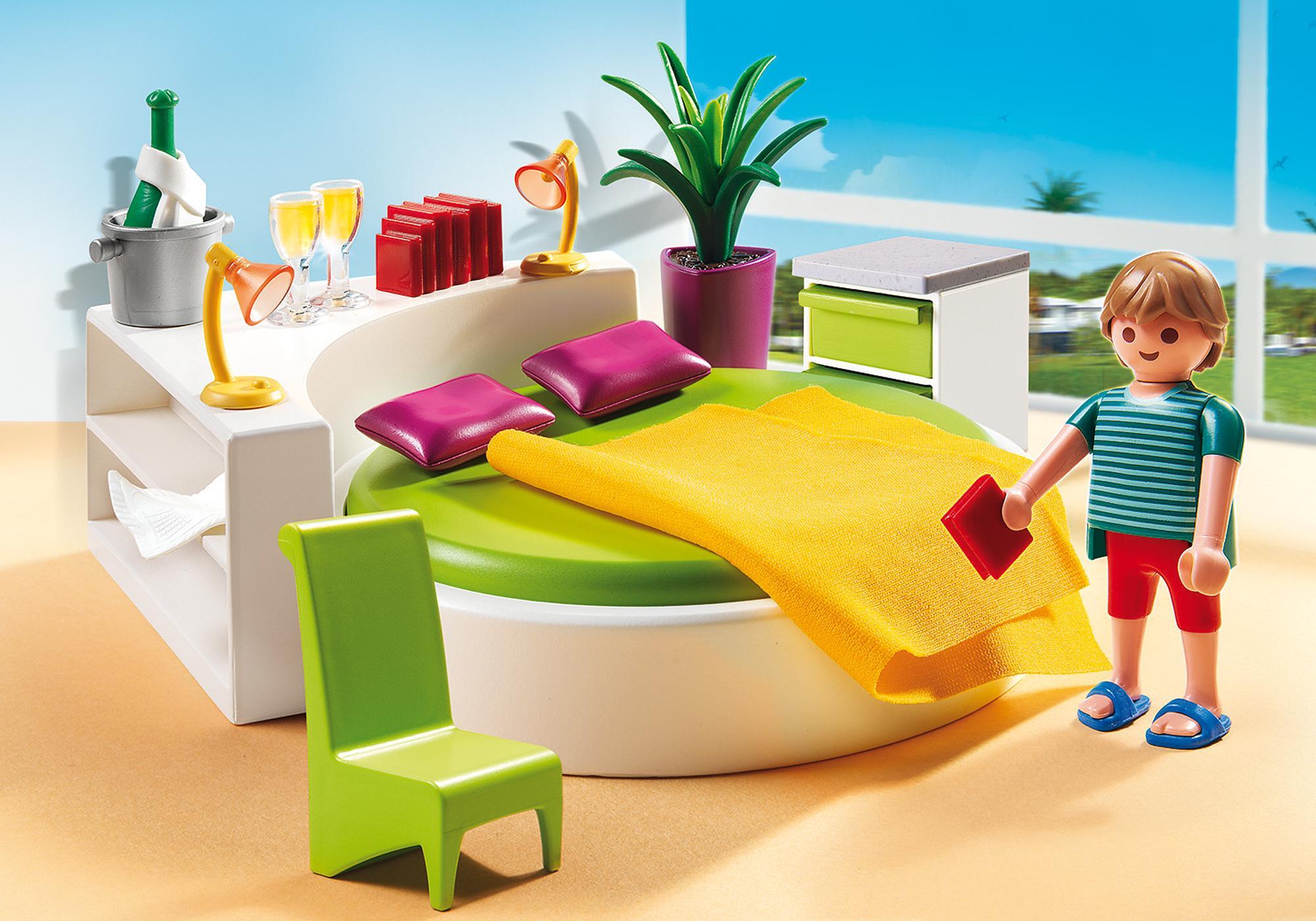 playmobil maison moderne chambre