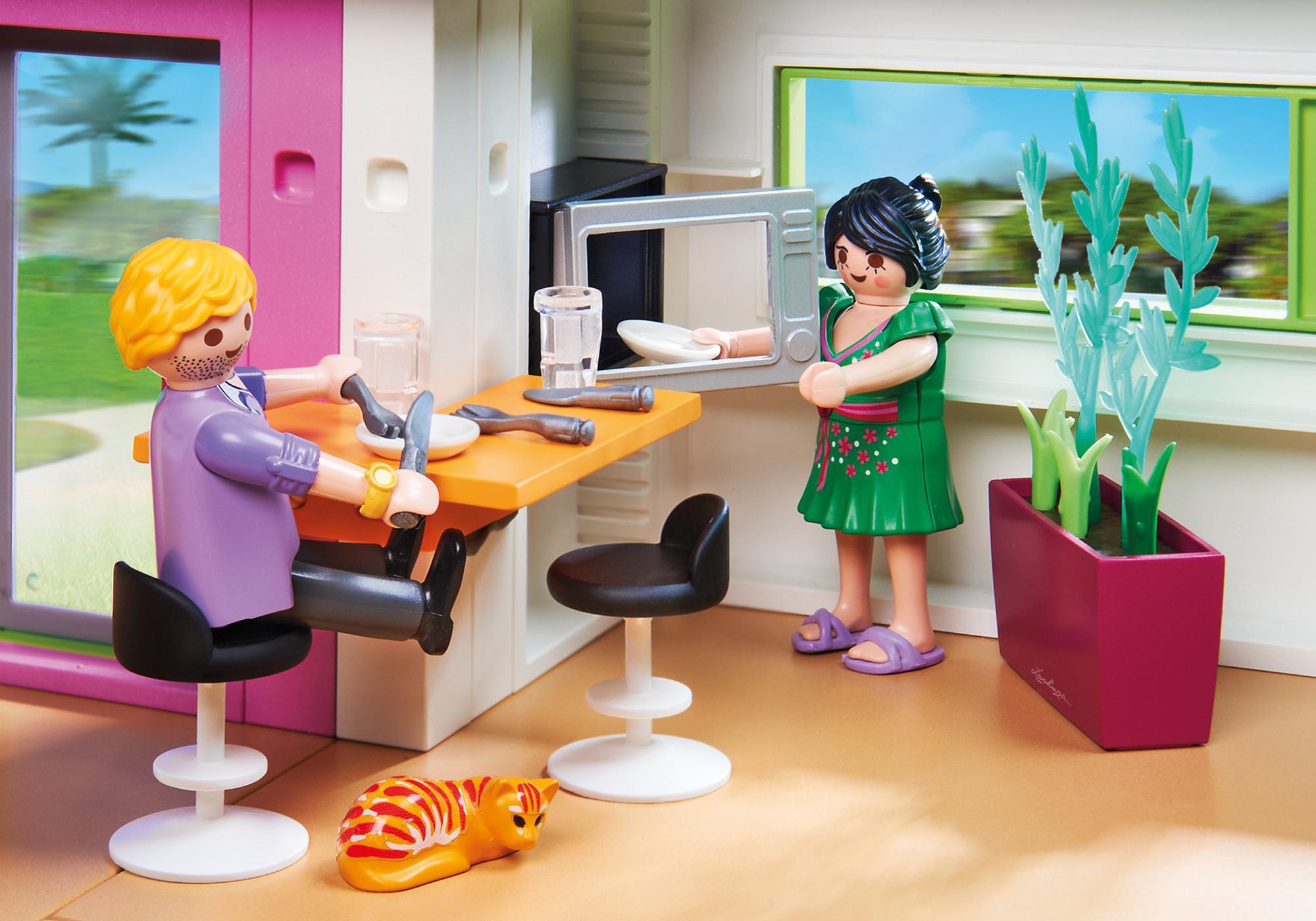 maison moderne playmobil studio des invités