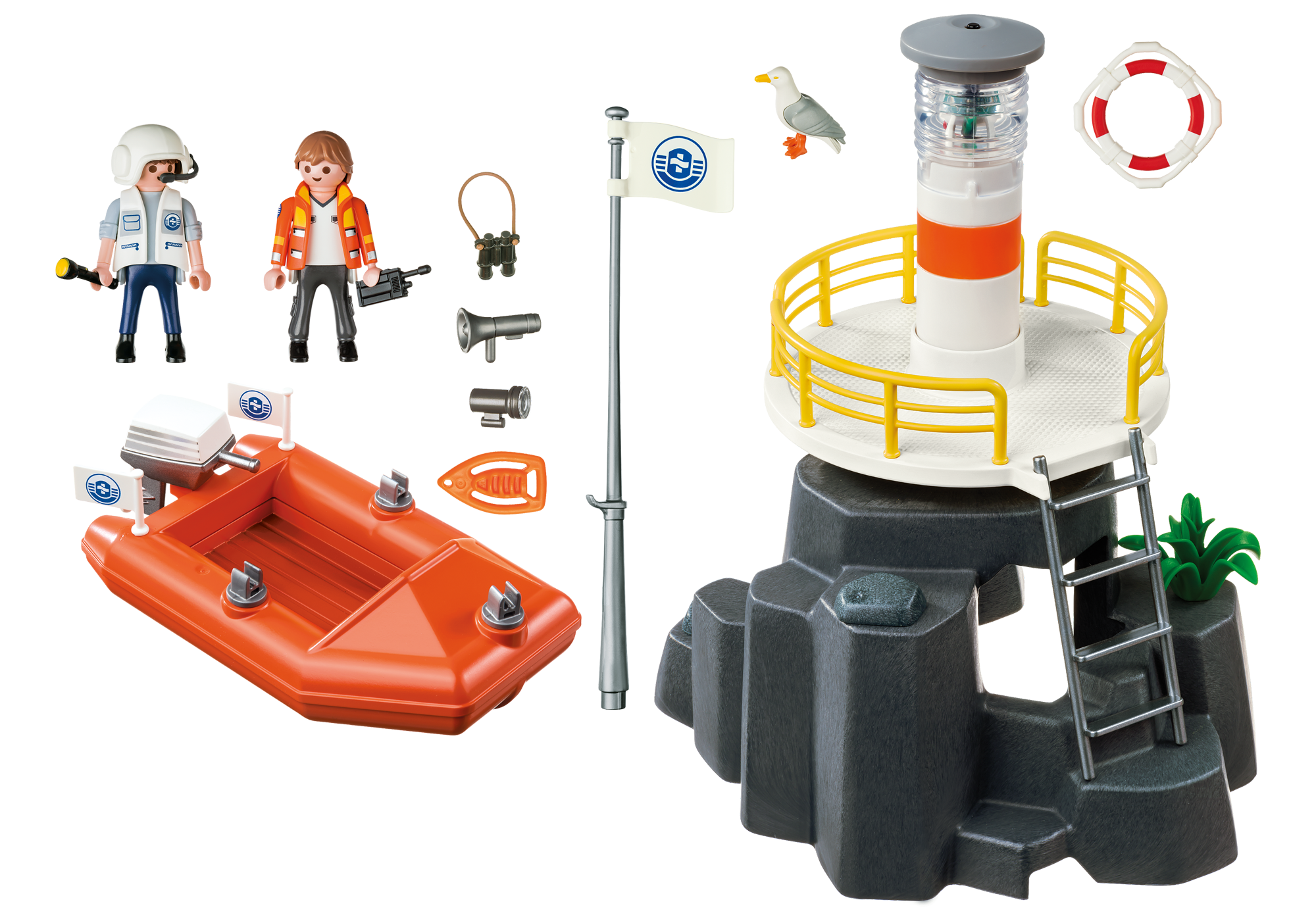 playmobil lifeboat station