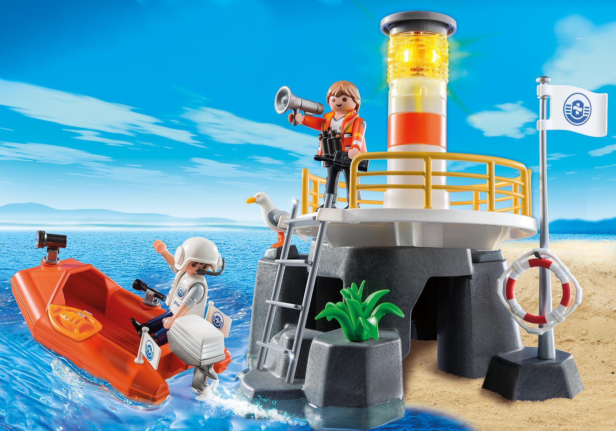 playmobil lifeboat station