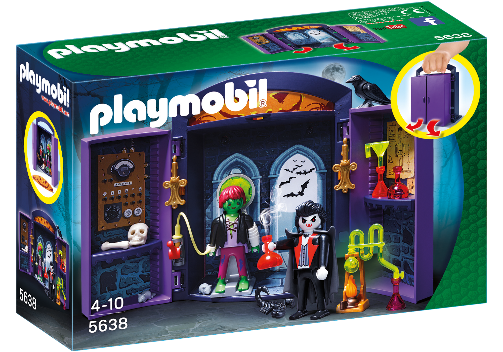 playmobil haunted house play box