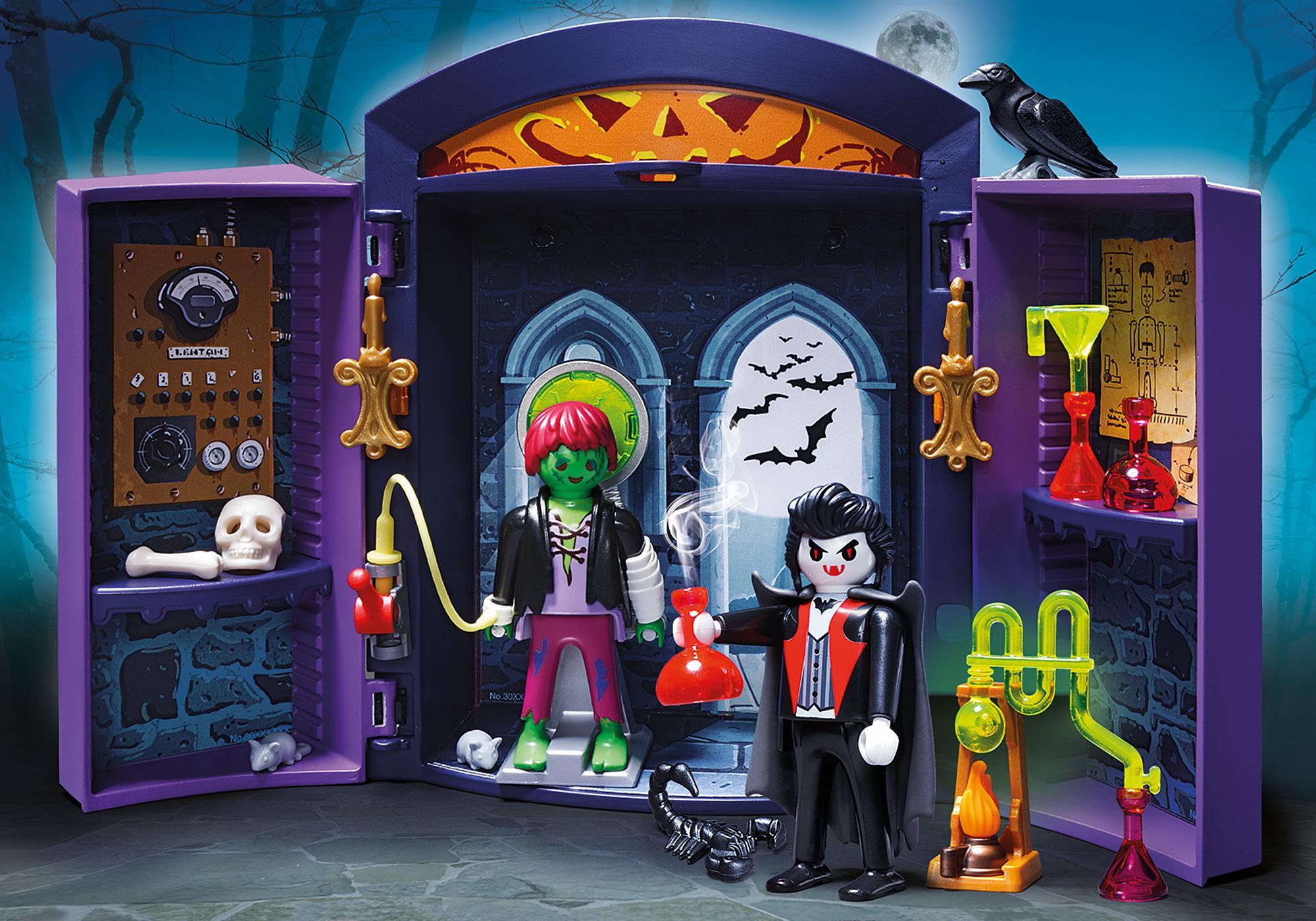 playmobil haunted house play box