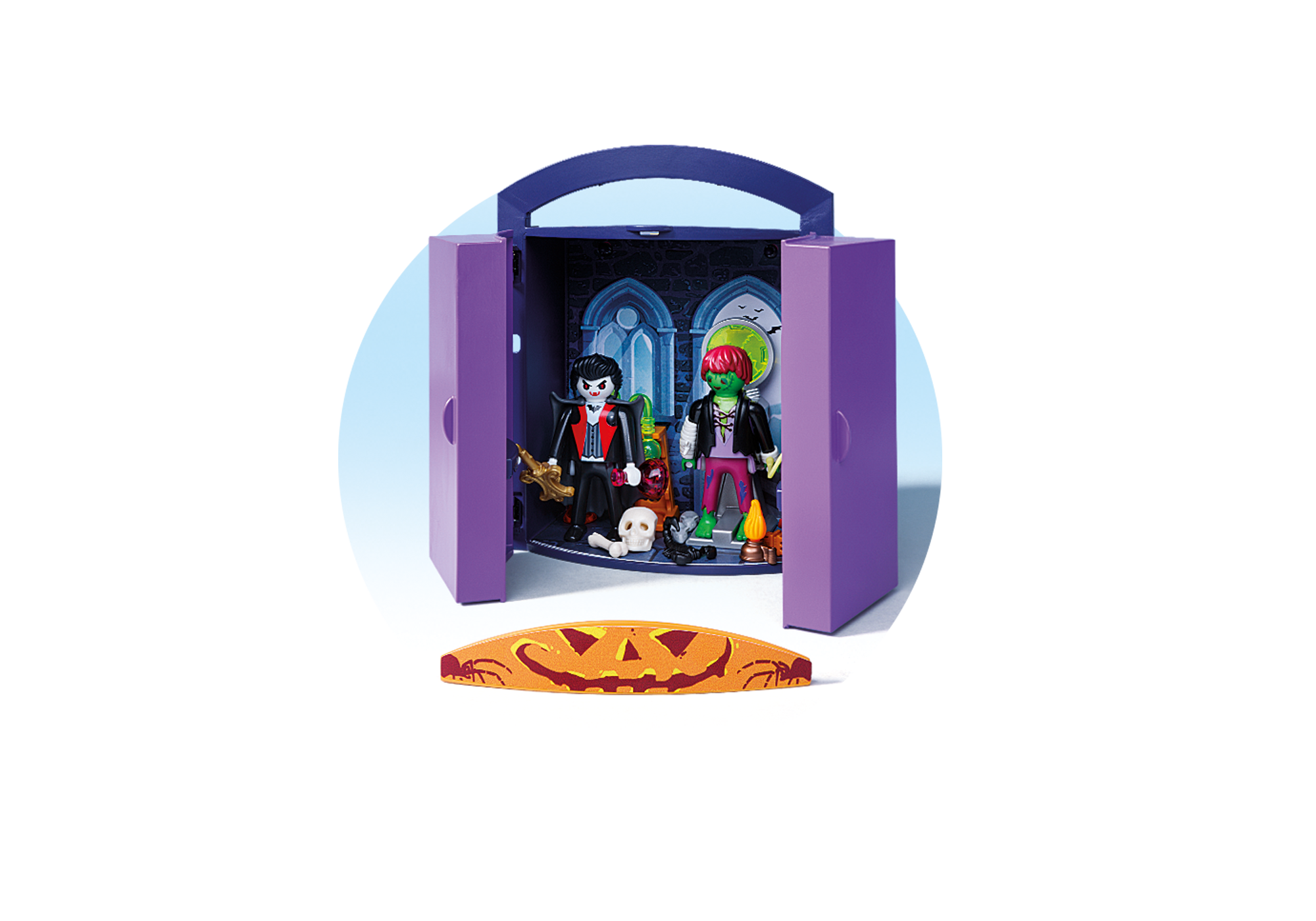 playmobil haunted house play box