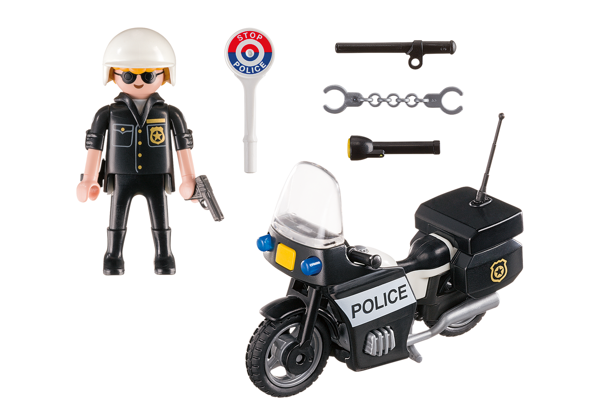 playmobil police motorbike