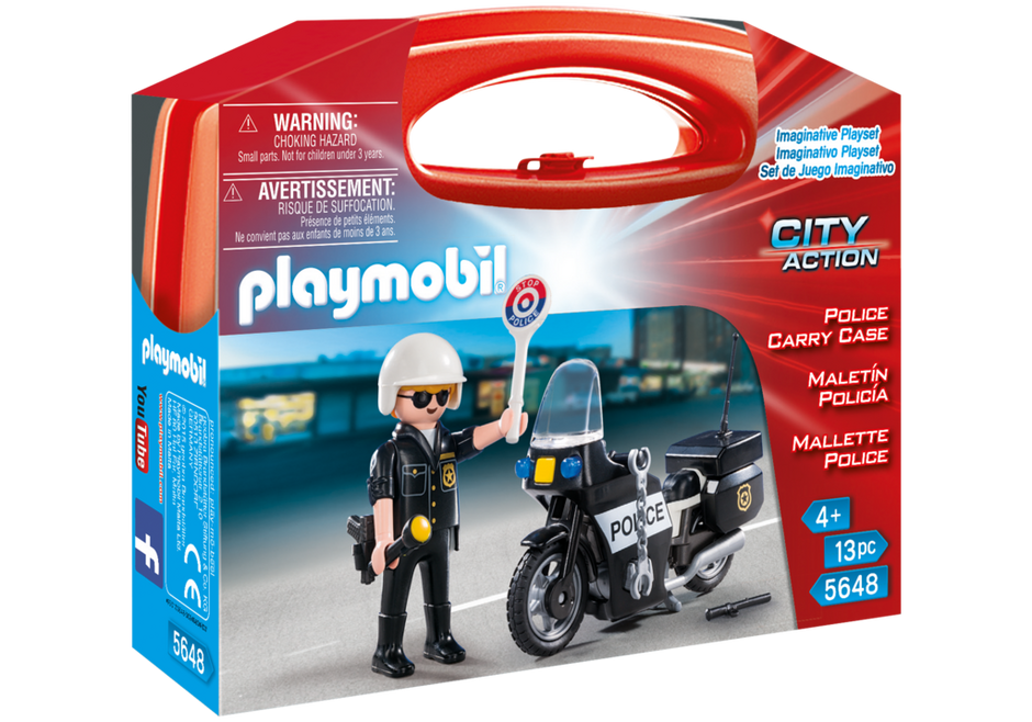 PLAYMOBIL City Action Police Carry Case Building Set 5648 for sale online 