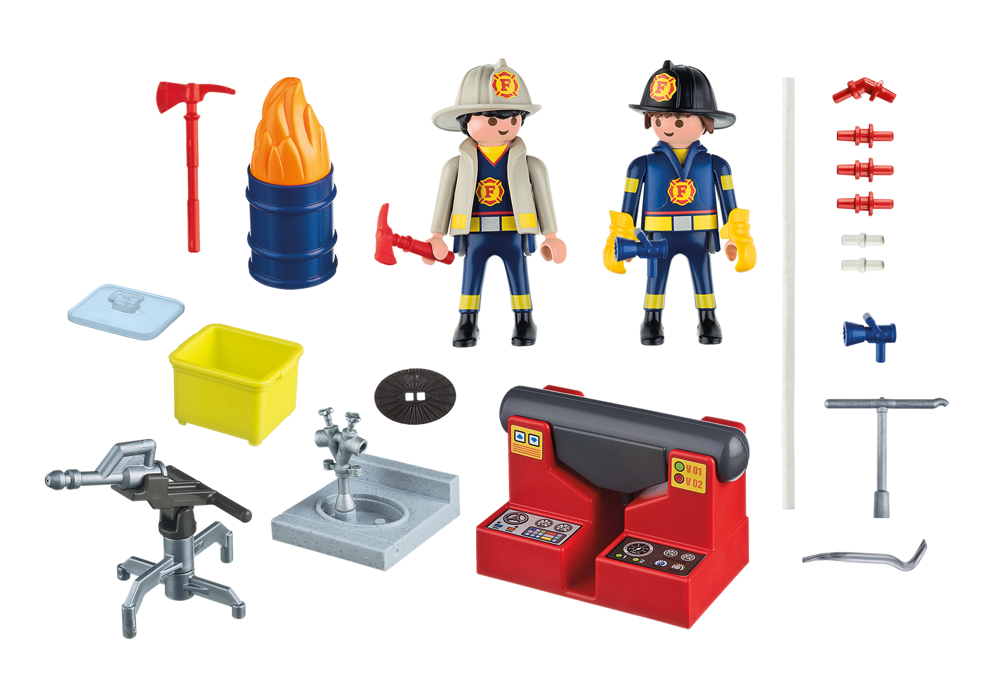 playmobil fire rescue carry case