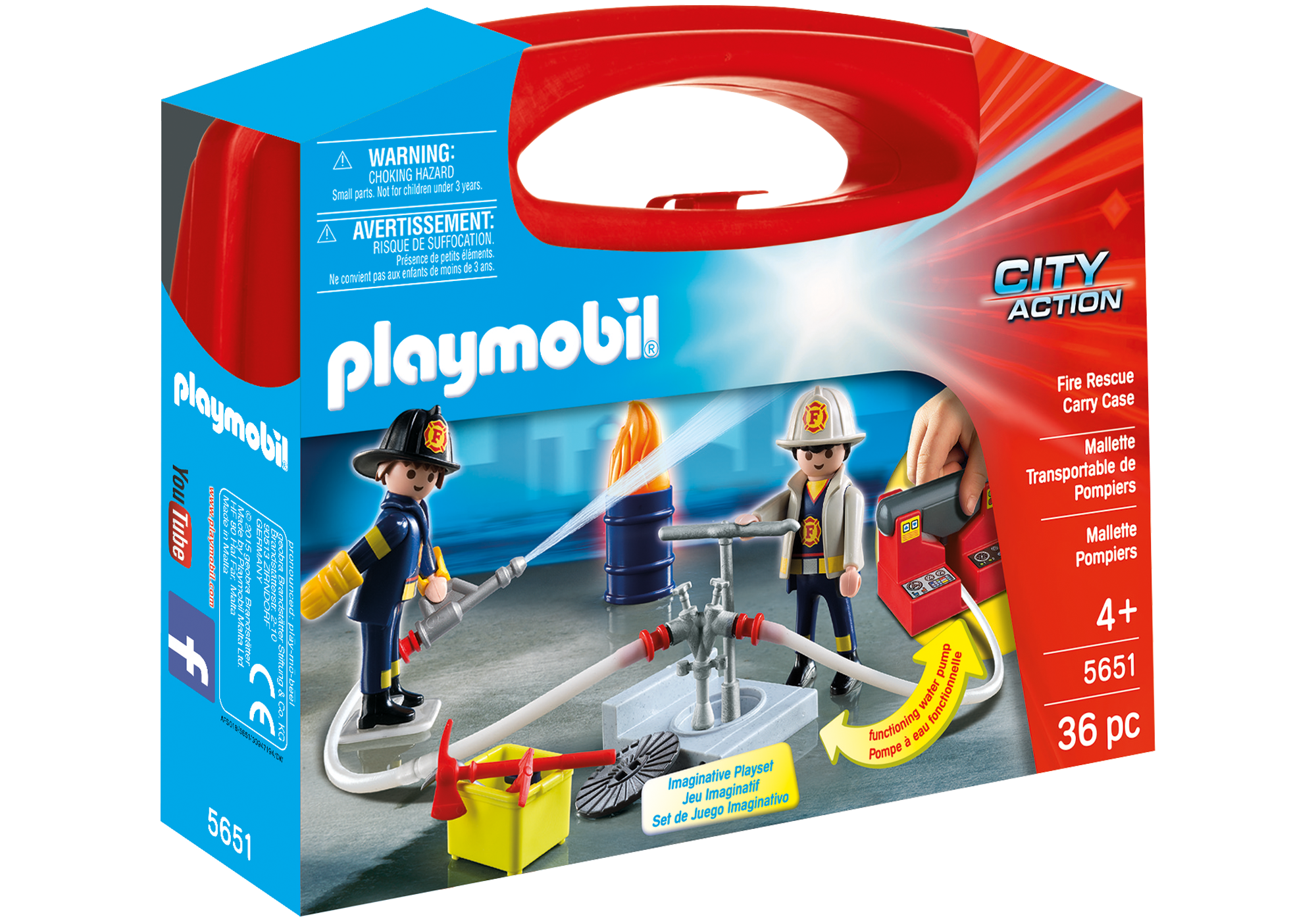 playmobil fire rescue carry case