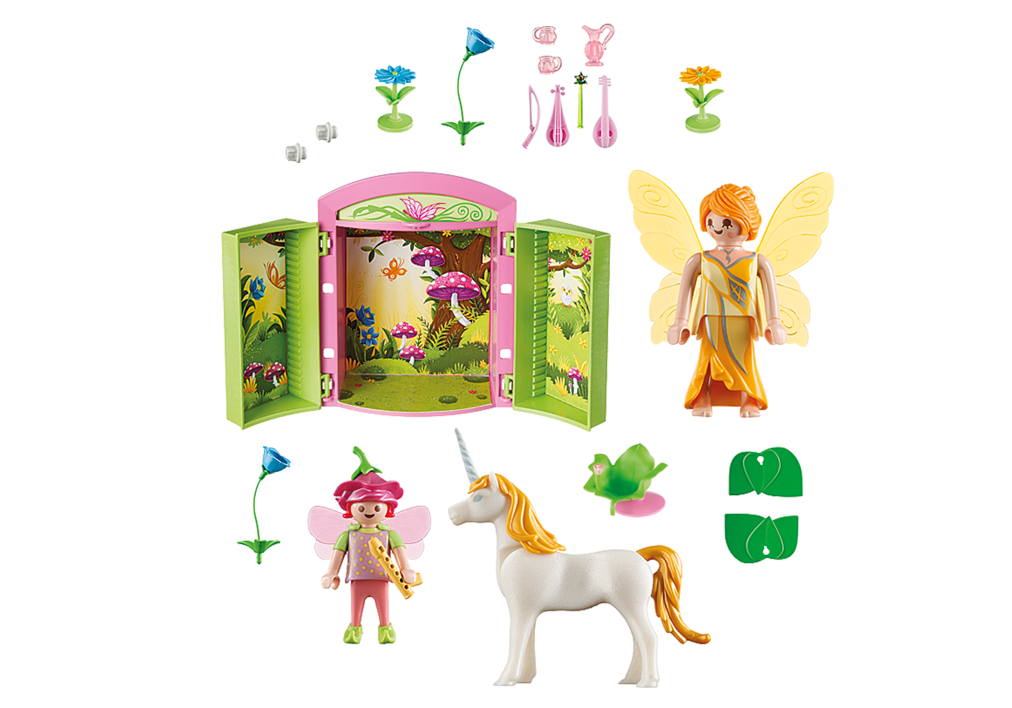 playmobil fairy unicorn garden