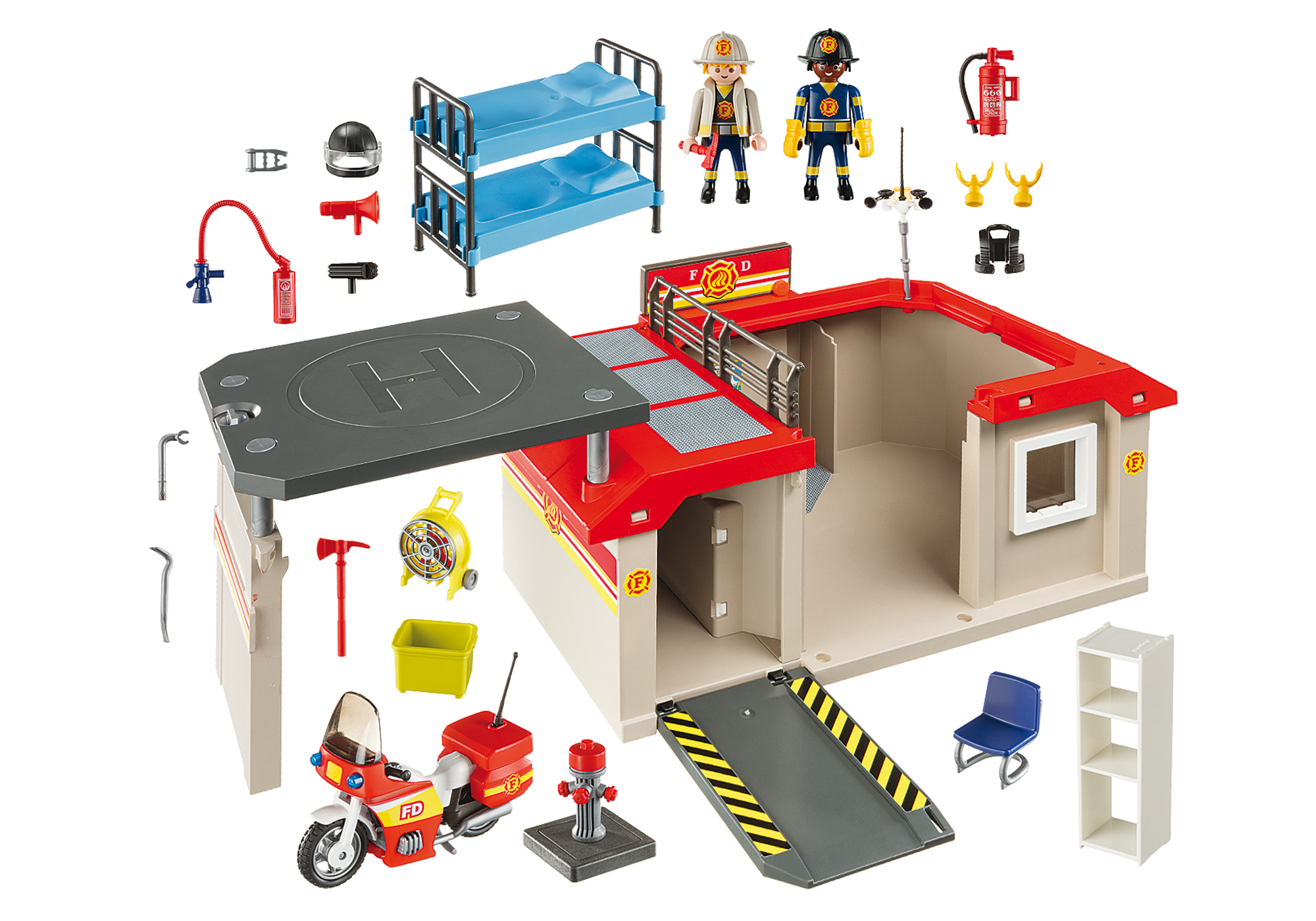 playmobil fire house