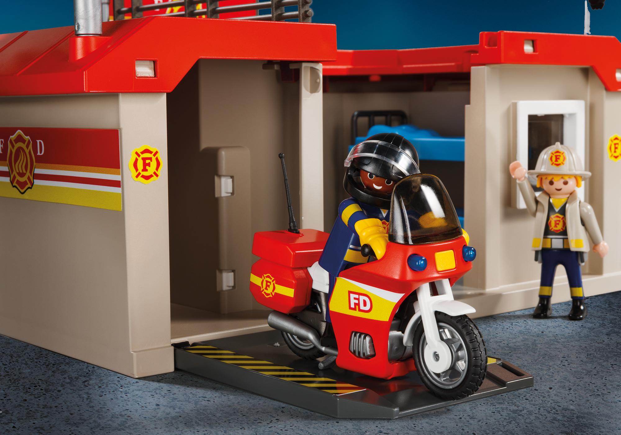 take along fire station playset