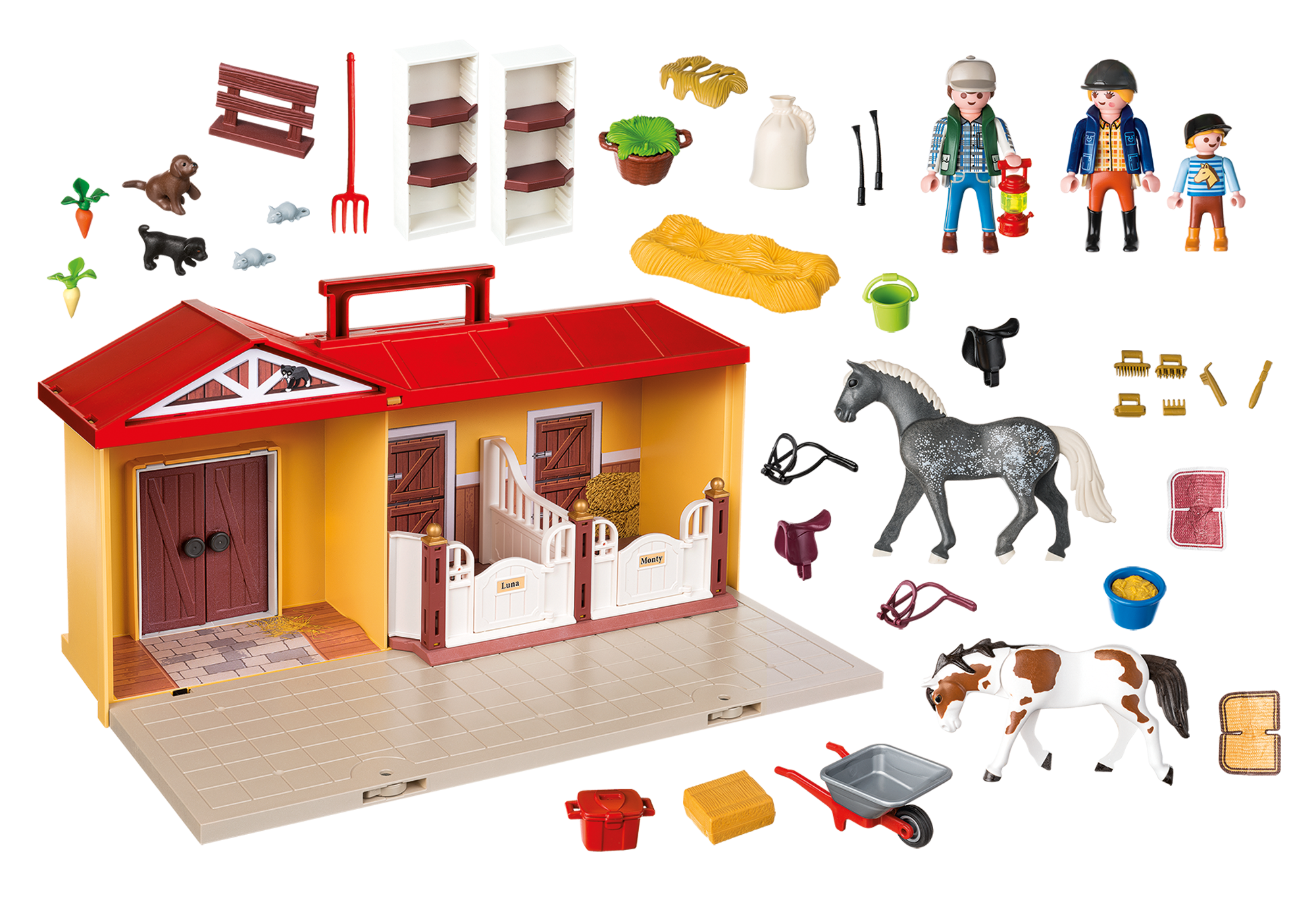 playmobil take along horse stable