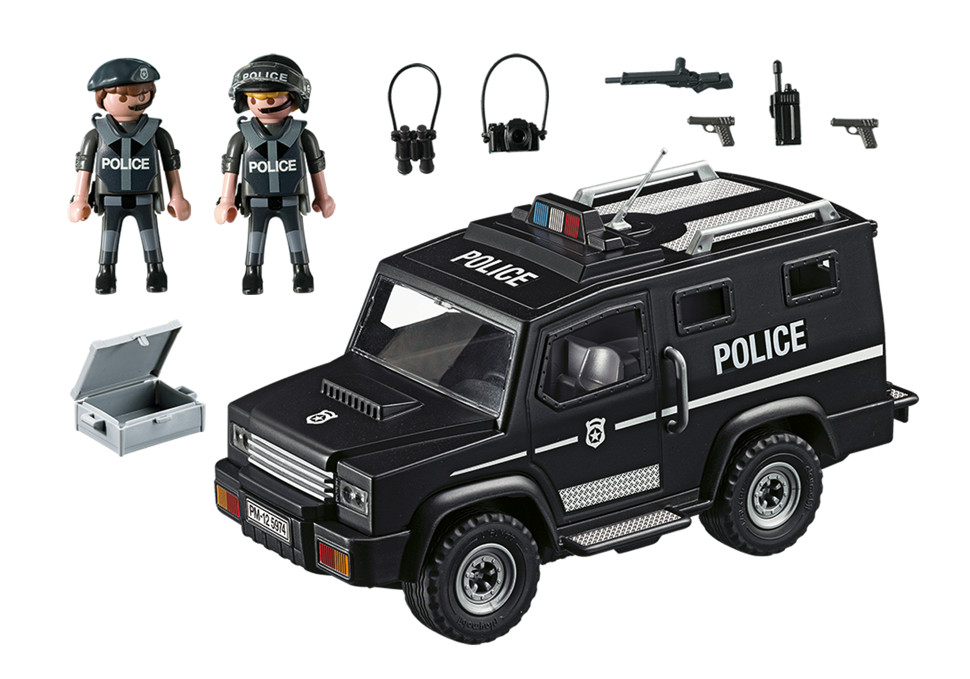 playmobil tactical unit car