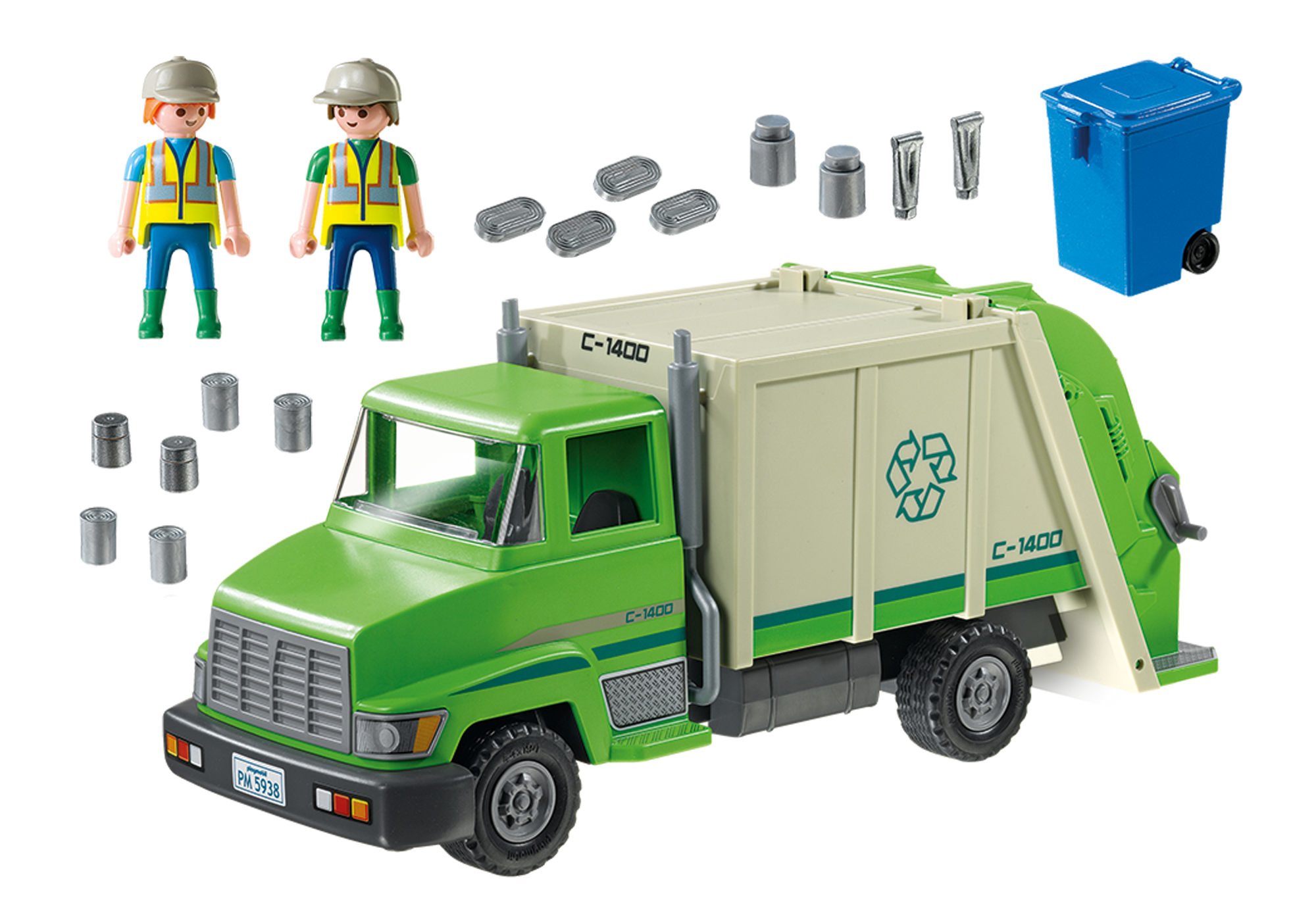 playmobil trash truck