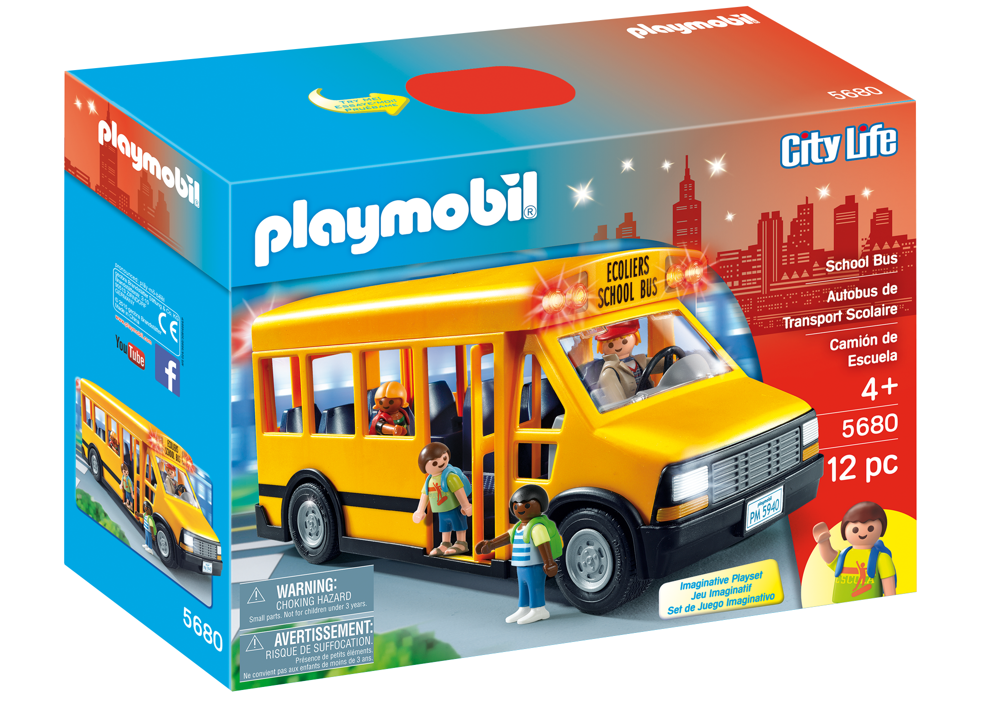 playmobil school bus 5680