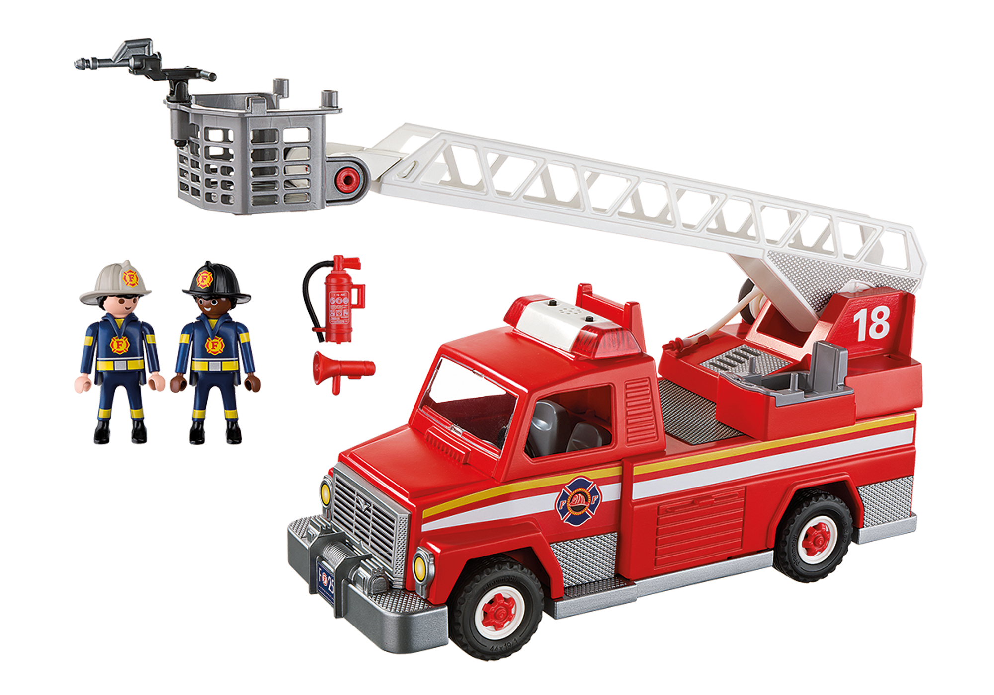 playmobil ladder unit with lights and sound