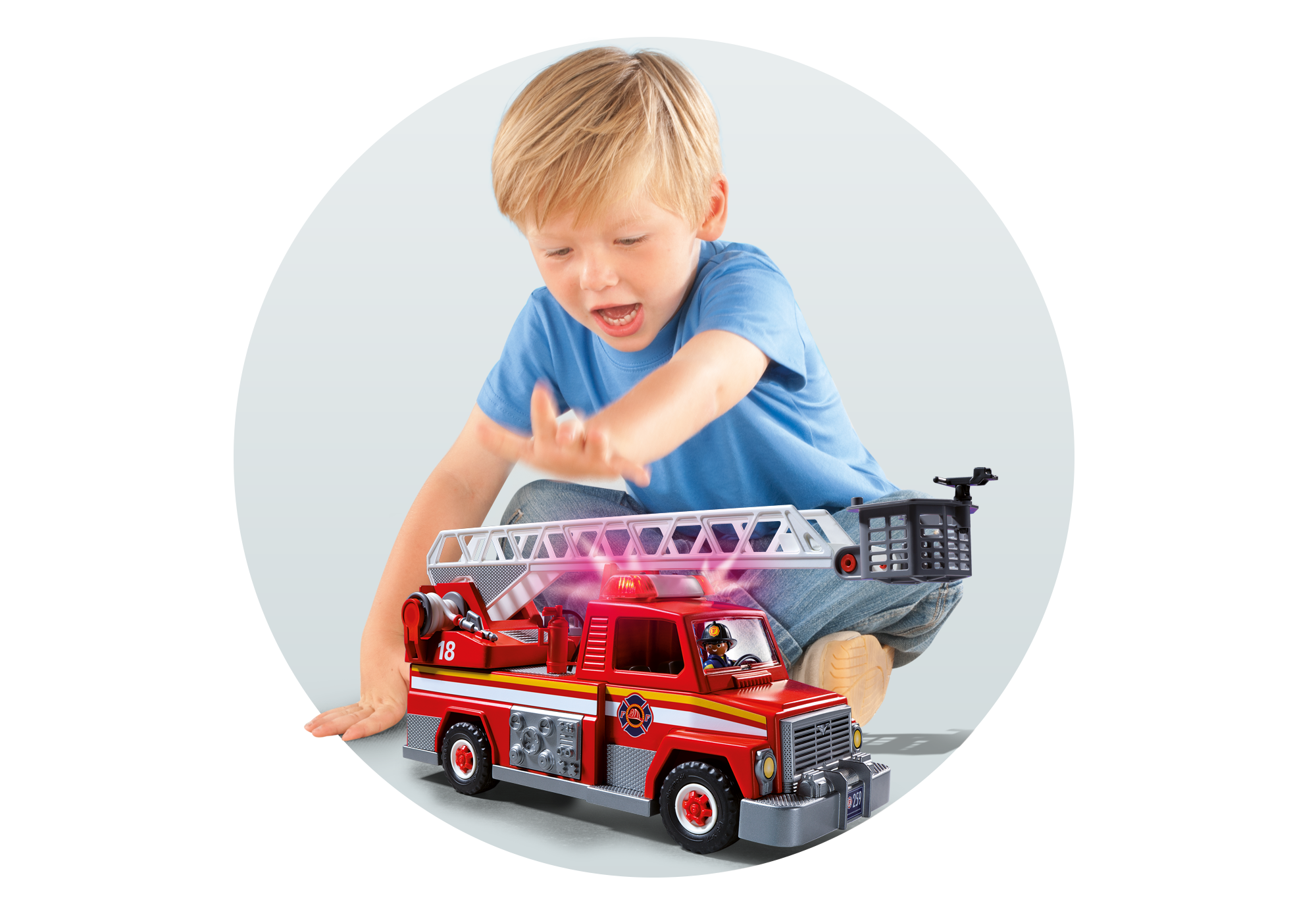 playmobil rescue ladder unit