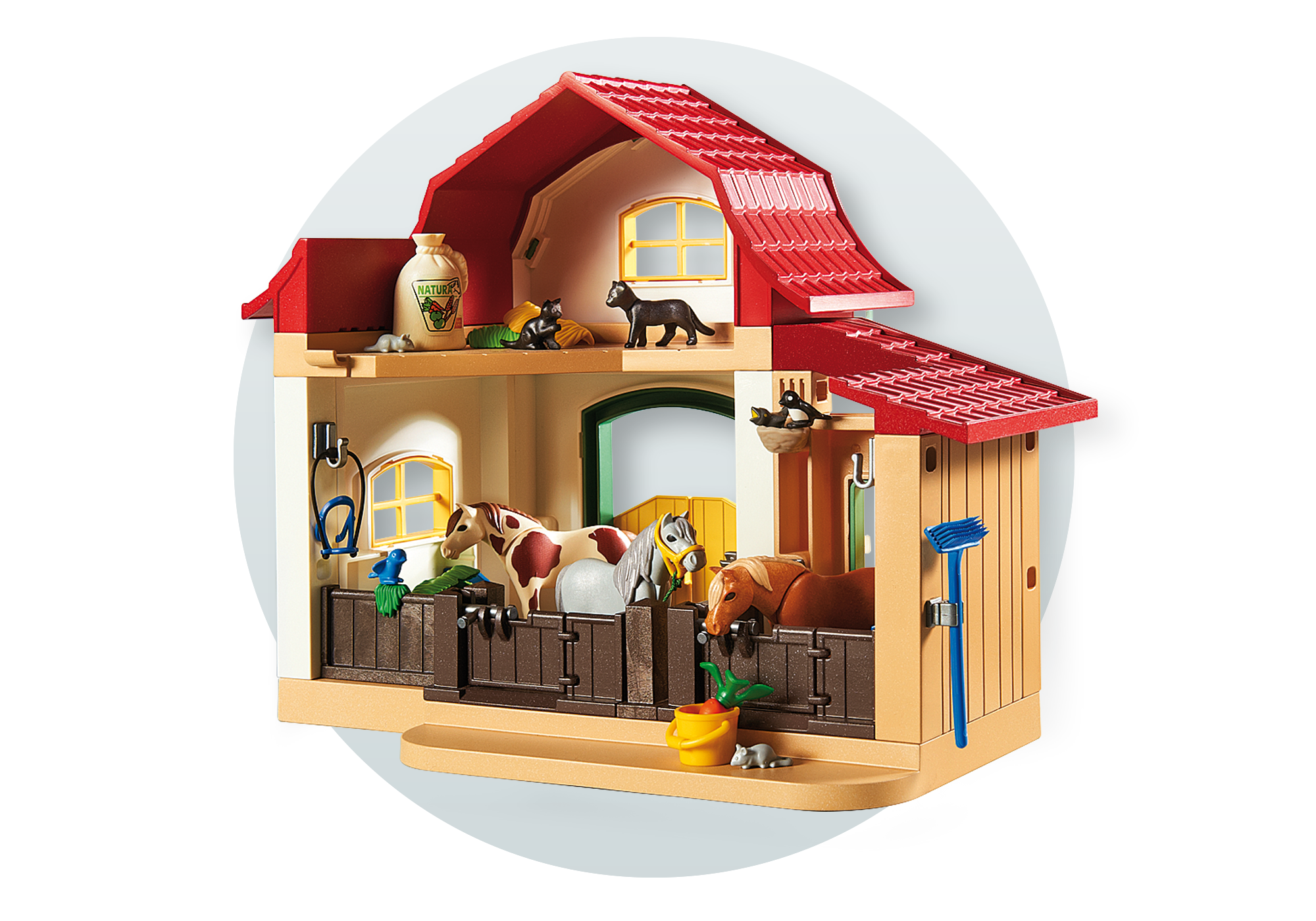 playmobil pony stable