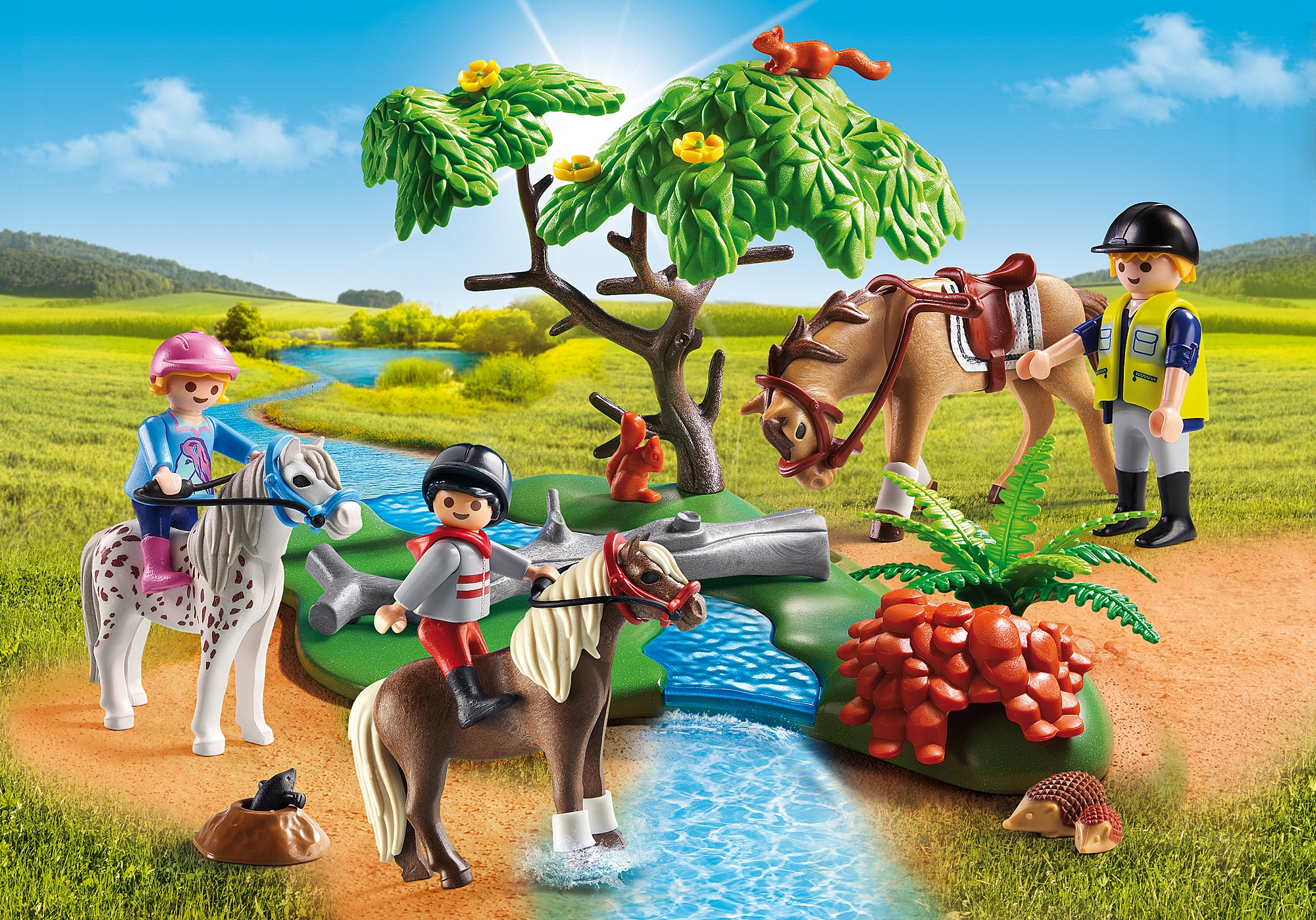 Playmobil country shop horseback ride