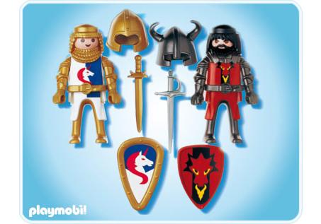 playmobil chevalier rouge