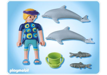 Playmobil  Kinder Figuren 2 Badefiguren mit 2 Baby Delphin 