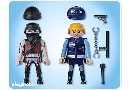 5878-A Duo-Pack Polizist mit Gangster detail image 2