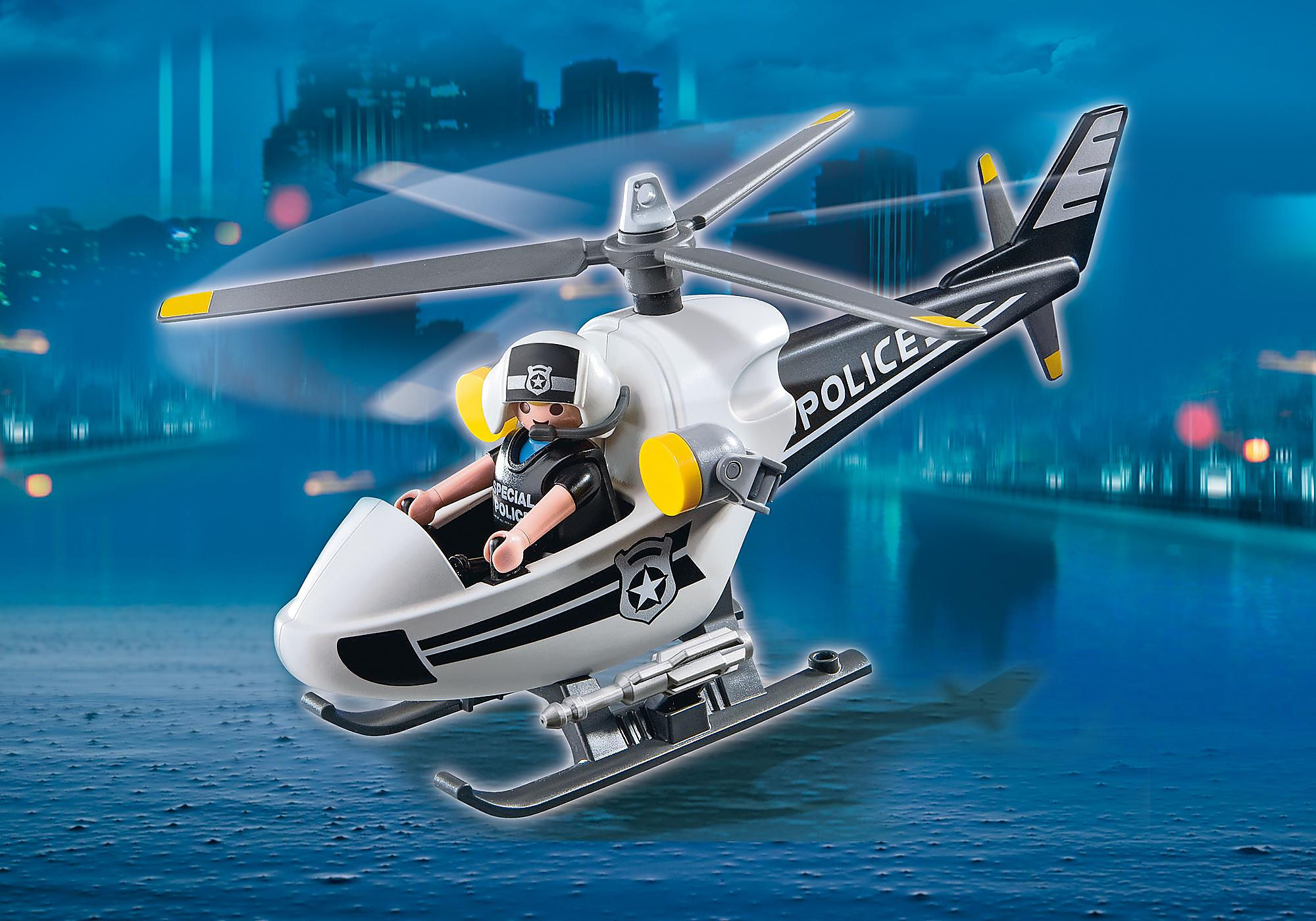 Hélicoptère de police Playmobil 1.2.3 — nauticamilanonline