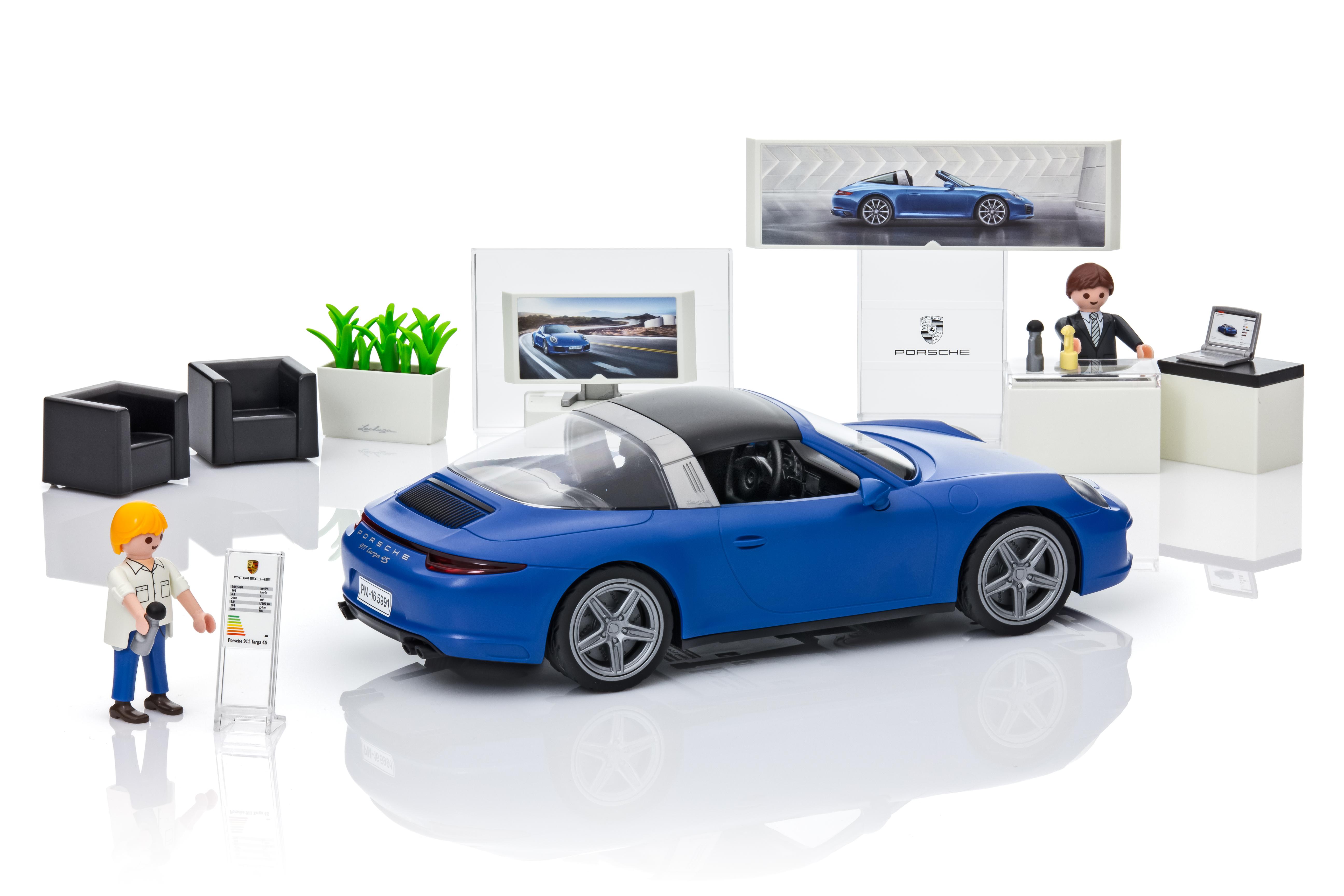 porche de playmobil azul