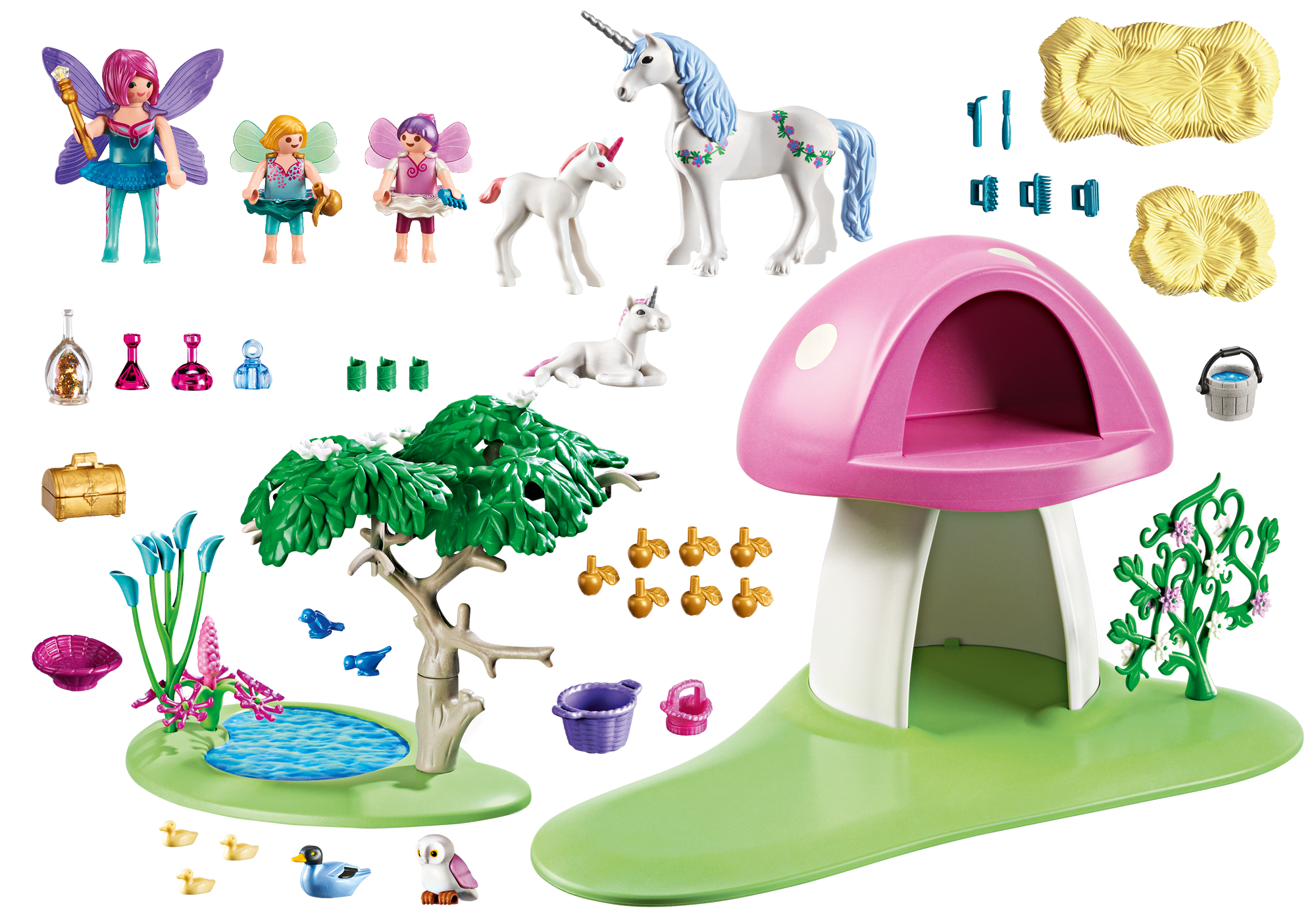 Fairies with Toadstool House - 6055 