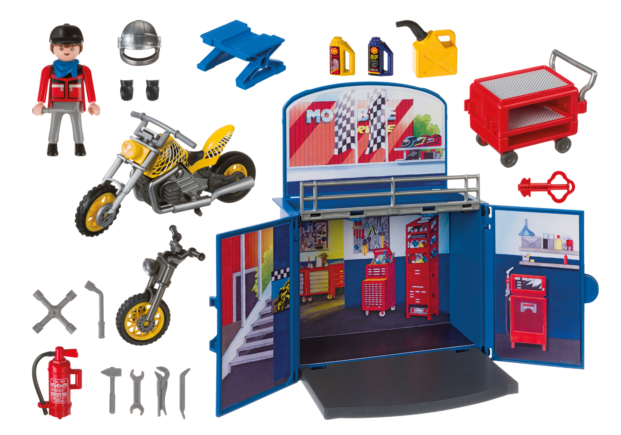playmobil motorcycle workshop