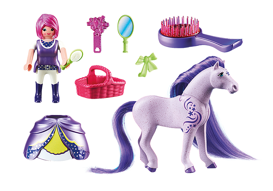 6167 Πριγκίπισσα Βιολέτα με άλογο detail image 3