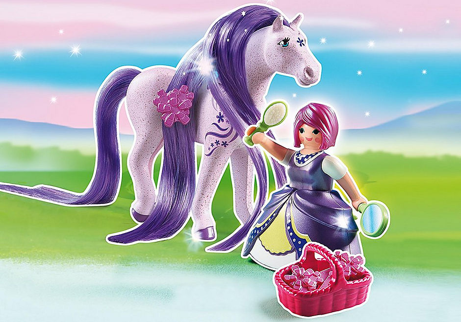 6167 Πριγκίπισσα Βιολέτα με άλογο detail image 1
