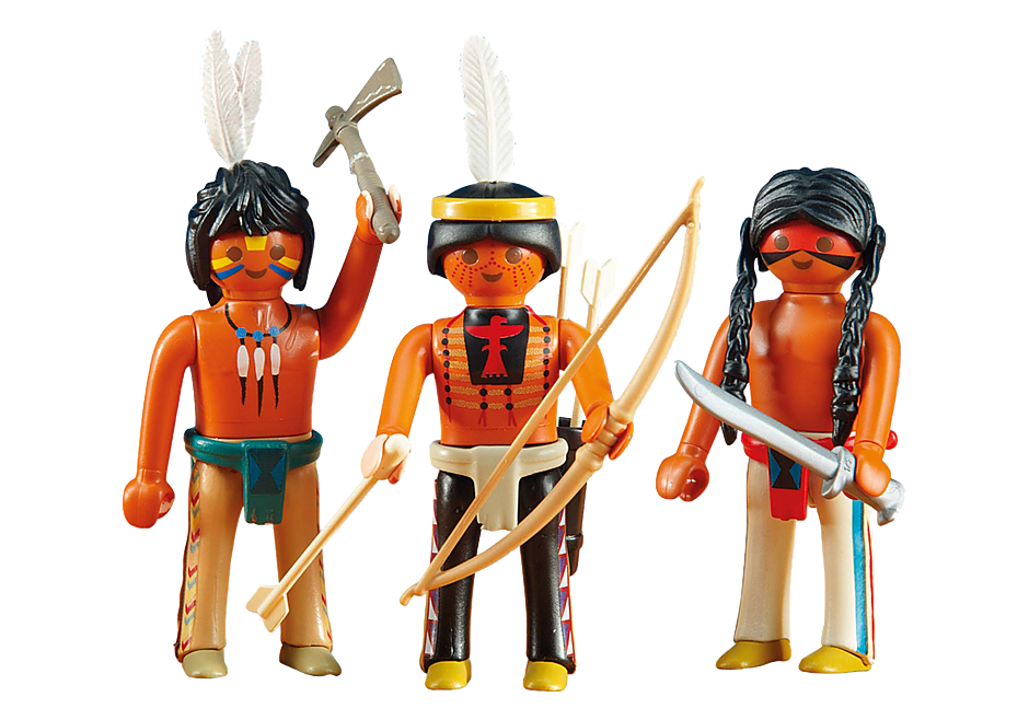 6272 3 Native American Warriors detail image 1