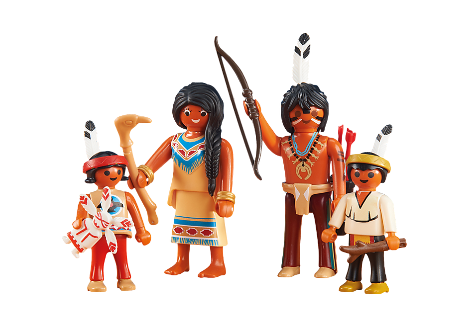 6322 Familj från den amerikanska ursprungsbefolkningen II detail image 1
