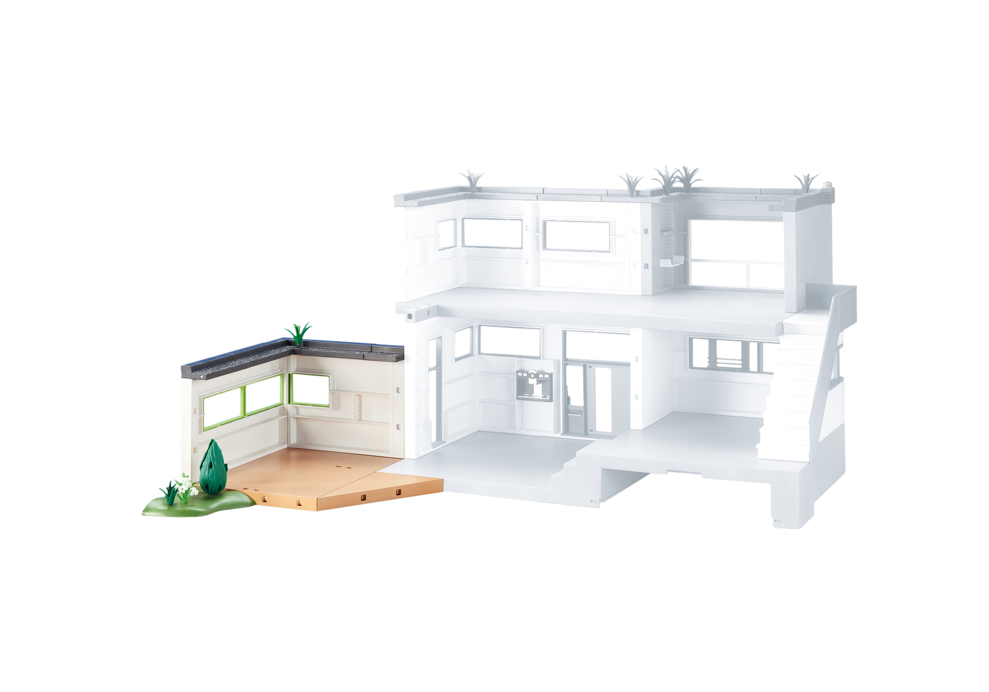 étage supplémentaire maison moderne playmobil